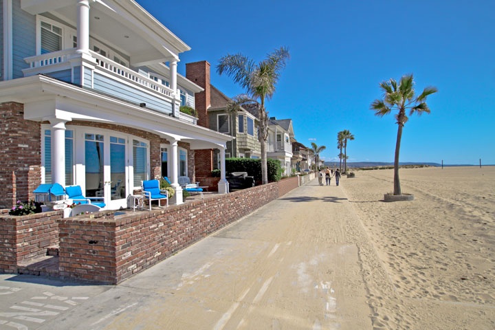 Newport Beach harbor aerial